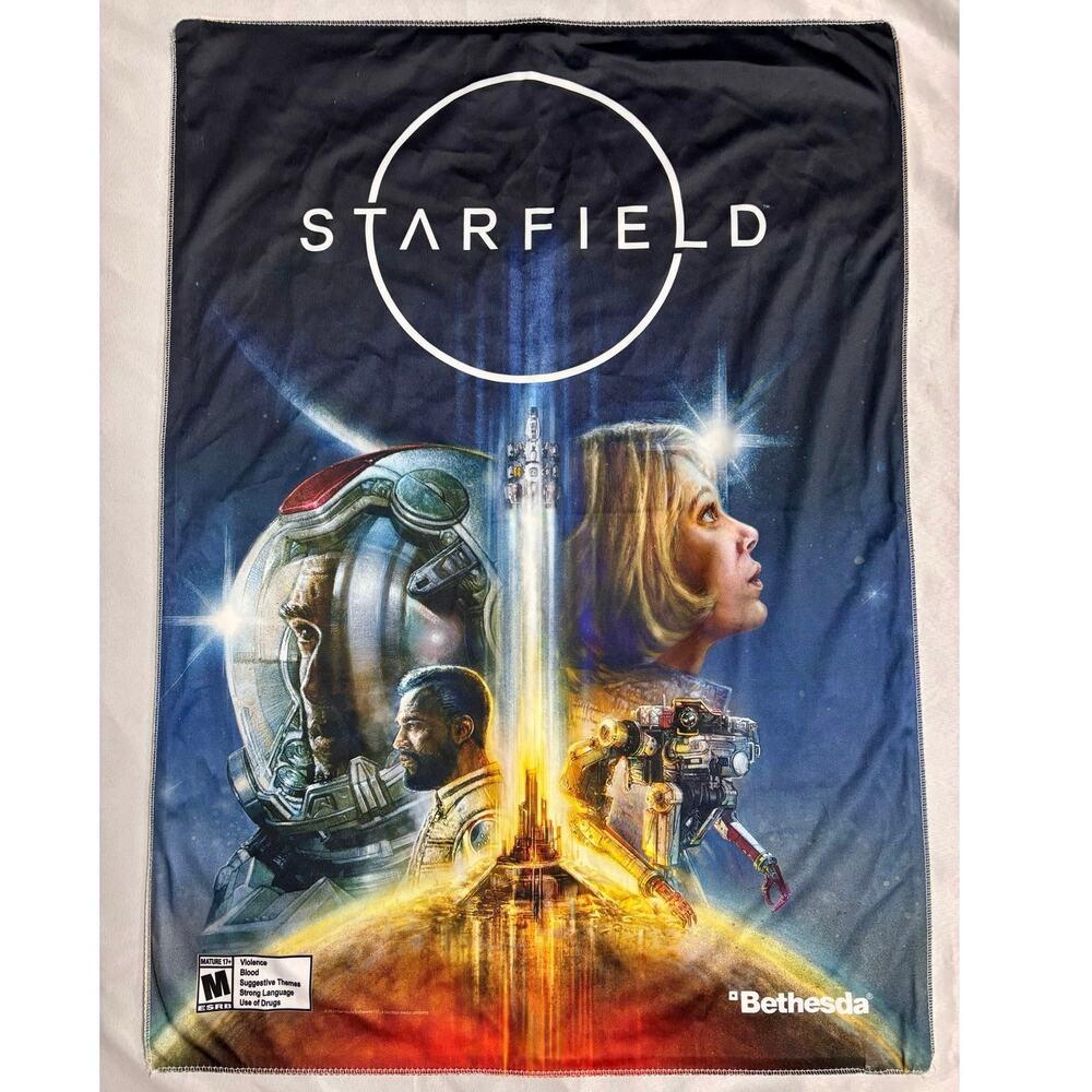 Bethesda Starfield GameStop Promo Display Fabric/Cloth Poster/Banner 34” x 24.5”